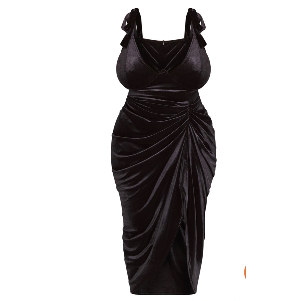 PLT Black Velvet Dress